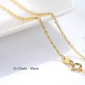 40cm vergoldete S925 Gliederkette für Damen, elegante minimalistische Halskette - Ankerkette / 40CM