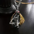 Gotische anime demon engel hanger ketting met prachtig gedetailleerd metalen ontwerp. - XL0887-2 Tweekleurig