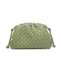 Woven Cloud Clutch Bag Light Green Leather Pouch Fashion Handbag Variant Choice Item - Travertine Green