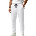 Heren sneldrogende casual joggers wit recht broek sportief ademend zomer outdoor - S / Bottoms / Wit