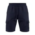 Men's waffle knit cargo shorts casual outdoor summer sports multi-pocket navy blue - S / Bottoms / Navy Blue