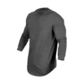 Men's solid color long sleeve crew neck t-shirt casual slim fit basic fall top apparel - Dark Gray