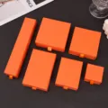 Premium orange drawer jewelry gift box set for rings, earrings and necklaces in various sizes. - 9x9x3.2cm / Orange