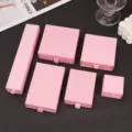 Premium pink drawer jewelry boxes for rings earrings and necklaces display and packaging - Pink