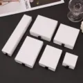 Premium white drawer jewelry gift boxes in various sizes for rings and necklaces - Matte White