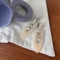 Schicke Strass Engel Flügel Haarklammern matte Seitenklammer süße Haarspangen für Damen. - Matte Nahtlose Haarspange (2 Stk.) / Weiß
