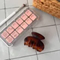 Französische elegante kleine Haarklammer Schildpatt Haarschmuck für den schönen Alltag - Vier-Zahn Unregelmäßige Kralle / Matte Schildpatt