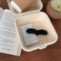 Pinza de pelo de corazon negro estilo coreano, accesorio elegante de primavera verano. - Clip de Resorte de Corazón Largo (HDJ-10) / Negro Brillante