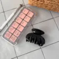 Schwarze kleine Haarspange mit vier Zähnen, elegante unregelmäßige Haarklammer für Damen. - Vier-Zahn Unregelmäßige Kralle / Hellschwarz