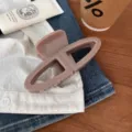 Elegante molletta per capelli geometrica, grande fermaglio da 12cm per donne, accessorio chic. - Grigio Pietra