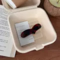 Elegante pinza de pelo de resorte con corazón carey, accesorio de estilo ins para mujer. - Clip de Resorte de Corazón Largo (HDJ-10) / Carey Brillante