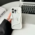 3D White Snake Phone Case Matte Protective Cover Compatible with iPhone 14 15 Pro Max - iPhone16 / Cream