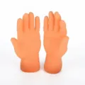 Mini vinyl vingerhandjes voor katteninteractie en grappige grappen in huidskleur - Linker En Rechterhand