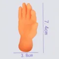 Realistische Mini-Vinyl-Fingerhand-Puppen-Spielzeug für interaktives Katzenspiel und Spaß - Rechte Hand