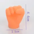 Mini-Vinyl-Faust-Fingerhülse, interaktives Katzenspielzeug mit 4,4 cm Größenangabe - Faust-Geste