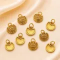 Vergulde buidel hanger bedels sieraden maken benodigdheden antieke stijl geluk slot accessoires - Stijl D / 10*12mm