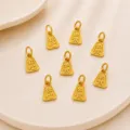 Ancient gold-plated ruyi and chengxin charm pendants for DIY bracelets and necklaces making accessories. - Style H