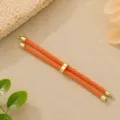 3mm Oranje Milan Snoer Armband DIY Gevlochten Touw Gouden Accessoires Sieraden Maken - Oranje