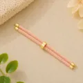 Cordino Milano Oro Rosa 3mm DIY Bracciale Intrecciato Regolabile Accessorio Gioiello - Rosa chiaro
