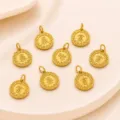 Ensemble de pendentifs breloques DIY dorés pour la fabrication de bracelets colliers faits main. - 11x15mm