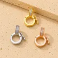 DIY Sieraden Verbinding Sluiting Goud Zilver Rosé Goud Bezet Zirkonia Universele Ring Ketting - Stijl A / Goud