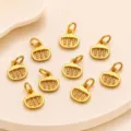 Premium gold-plated abacus purse DIY pendant charms for custom bracelet jewelry making - Style F