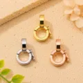 DIY 18K goud zilver rosé goud sieraden verbindingssluiting universele ketting hanger set - Stijl D / Goud