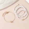 Schickes 12 Sternzeichen Perlen Armband Set, stilvoller geflochtener Damenschmuck elegant. - Skorpion / 4-teiliges Set