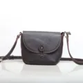 Borsa a tracolla in vera pelle da donna retro marrone scuro piccola borsa casual chic elegante - Caffè