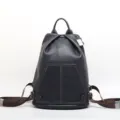 Zaino in vera pelle da donna, design antifurto classico, grande capacità borsa casual giornal. - Blu zaffiro