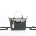 Borsa a tracolla in pelle verde elegante borsa con manico superiore borsa retrò donna - Verde