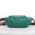 Herren Echtleder Brusttasche Freizeittasche Leder Hüfttasche Umhängetasche in Grün - Grün