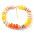 Collana di perle in resina colorata stile dopamina gioielli estivi da spiaggia per donne. - Modello due