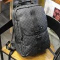 Men casual retro backpack large capacity business laptop bag vintage school bookbag main view - New Plaid
