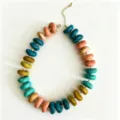 Collier de perles en resine coloree style dopamine bijoux chic vacances pour femmes. - Style 10