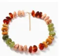 Collier de perles en resine coloree style dopamine mignon vacances d'ete bijoux empilables - Style 11