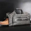 Large capacity travel duffel bag with separate shoe compartment grey fitness gym bag for men - Dark Gray