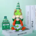 St. Patrick's Day Gnome Plush Doll Irish Shamrock Tabletop Decoration Spring Tiered Tray Decor - Female Style / Green