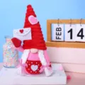 Valentine Day faceless gnome doll plush toy with heart envelope for party decor home gift - Female Style