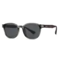 Modieuze gepolariseerde zonnebril voor dames en heren met stijlvol rond grijs montuur en UV-filter. - C6 Grijs Frame Grijze Lenzen