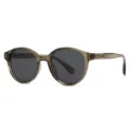 Lunettes de soleil polarisées rondes classiques hommes femmes protection UV conduite - Champagne Verres Gris
