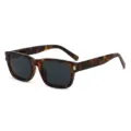 Klassische Schildpatt quadratische Sonnenbrille für Damen und Herren, stylischer Streetstyle. - C3 Schildpatt Rahmen Schwarz Graue Gläser