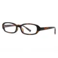 Vintage Schildpatt schmale quadratische Brille stilvolle Retro kleine rechteckige optische - Quadratischer Rahmen (872) / C8 Schildpatt Klare Gläser