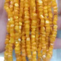 Natuurlijke gele schelp onregelmatige kraaltjes 3-5mm DIY sieraden maken set - Geel