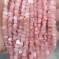 Natuurlijke roze schelp onregelmatige steen kralen 3-5mm voor DIY sieraden maken. - Kersenbloesem Roze