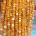 Natuurlijke schelp onregelmatige steen kralen 3-5mm oranje strengen voor DIY sieraden maken - Oranje