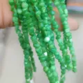 Groene 3-5mm onregelmatige schelp steen kraal strengen voor DIY kettingen armbanden - Grasgroen