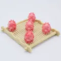 Exquisite pink shell carved nine-tailed fox DIY pendant charm for jewelry crafting 16mm - Nine-tailed Fox / Approx 16mm / Two-tone Pink