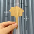 House-shaped bamboo plant label with 10cm height and 5.5cm width for garden markers - Bamboo Small House
