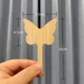 Butterfly shaped bamboo plant label with 5.5cm width and 10cm height for gardening use - Bamboo Butterfly